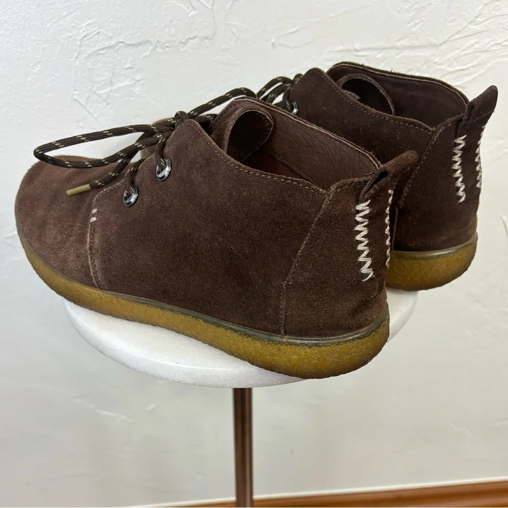 BLUPRINT‎ Men's Indio Desert Suede Chukka Boot Shoe Brown Leather Lace Up Sz 10